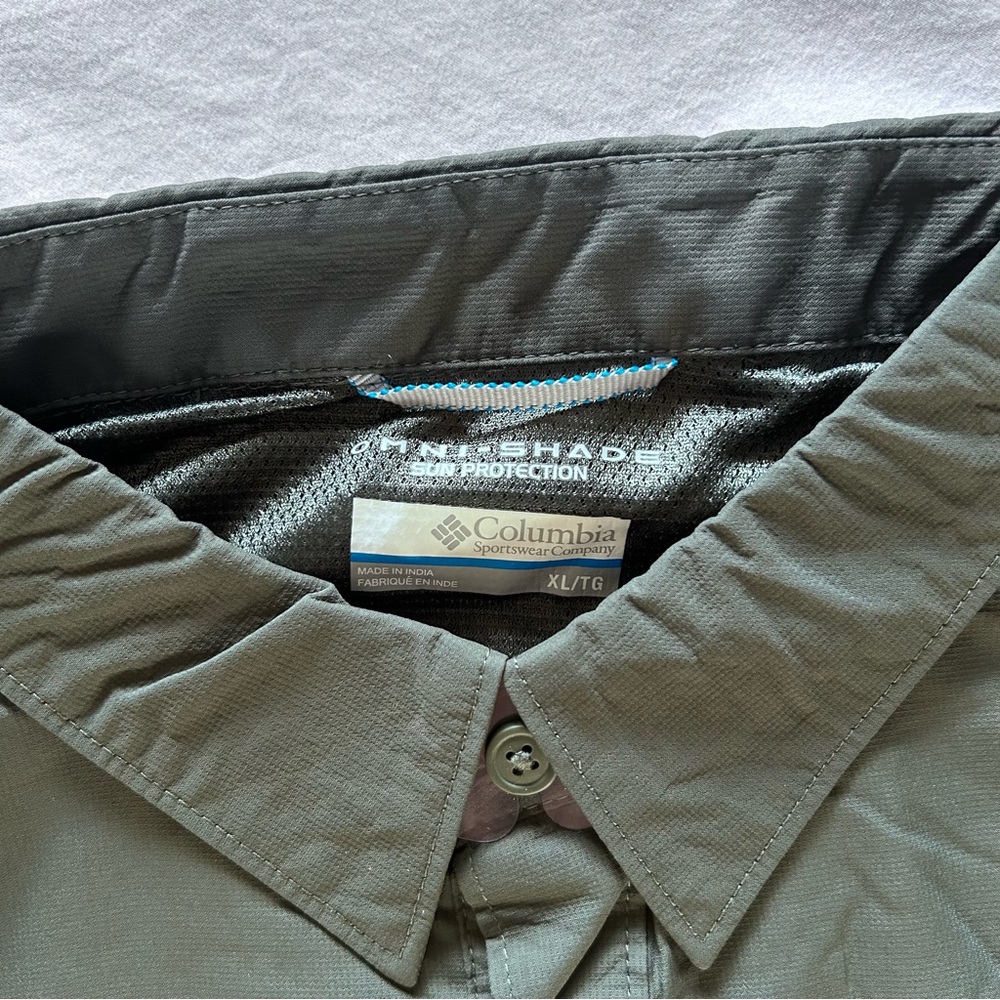 Columbia PFG Fishing Shirt Bundle XL 3 Pack Blue Gray Green Check NWT - Picture 4 of 16